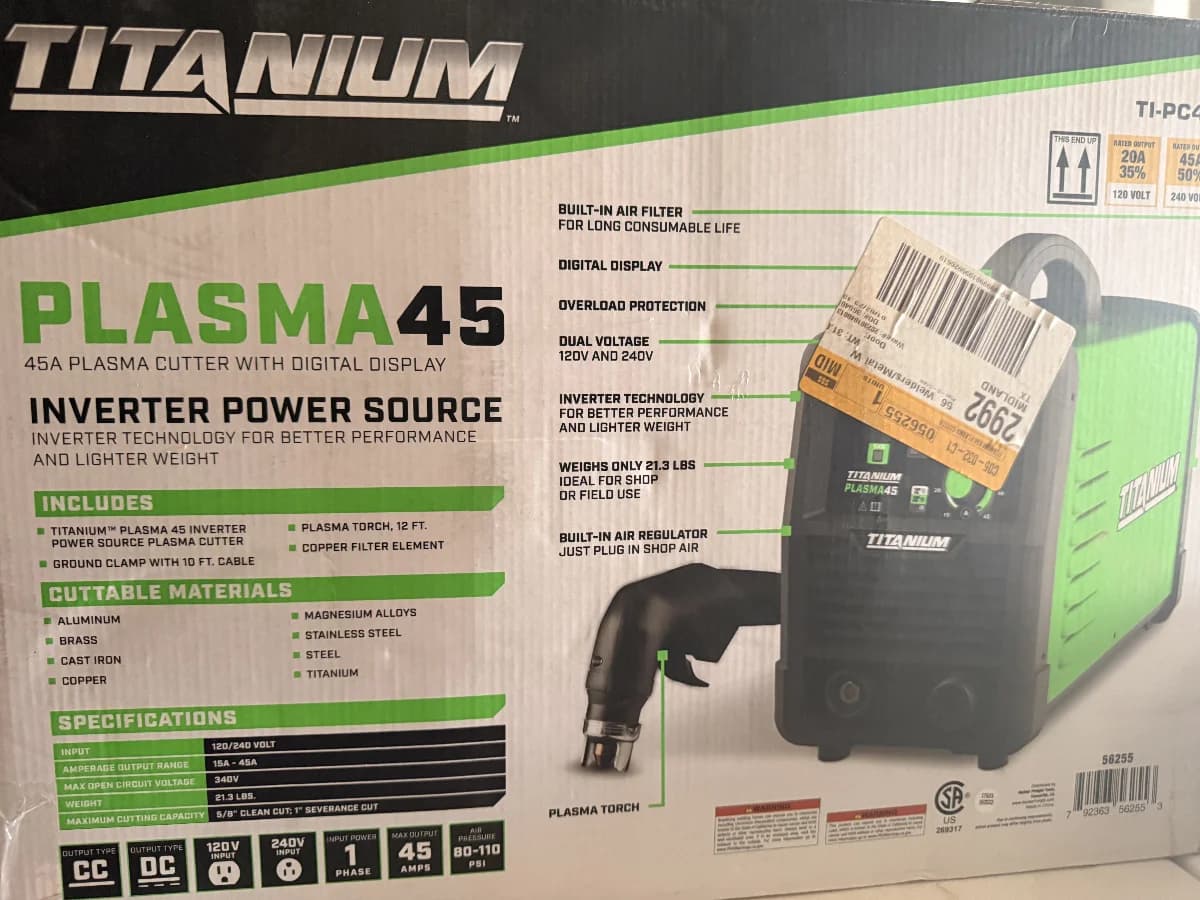 Titanium Plasma Cutter 45